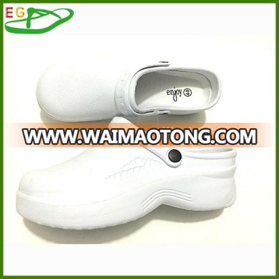 2015 Medical clogs shoes hospital EGA0103-18 with white shoe-pad